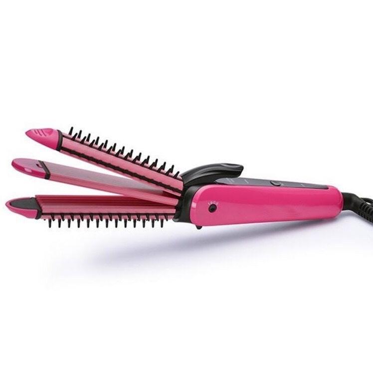 Máy Là Tóc Đa Năng 3 IN 1 No.Va. 8890,Lược Điện Duỗi,Là,Uốn,Dập Xù Tóc Đa Năng