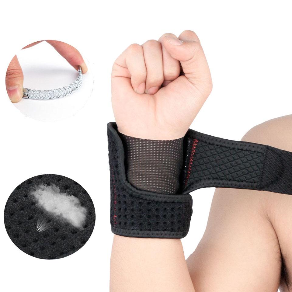 Đai quấn cổ tay thoáng khí hỗ trợ nâng tạ tập thể hình