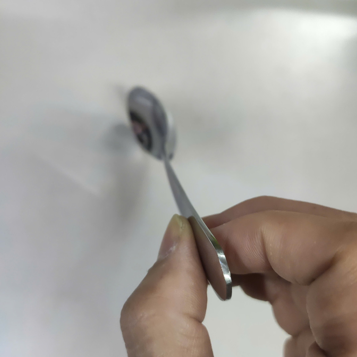 Thìa phở inox cao cấp SHR S60613 dài 16.5x4.6cm đáy phẳng - Combo 5 chiếc