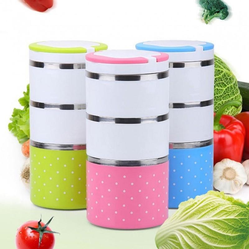 Hộp cơm 3 tầng ruột inox giữ nhiệt