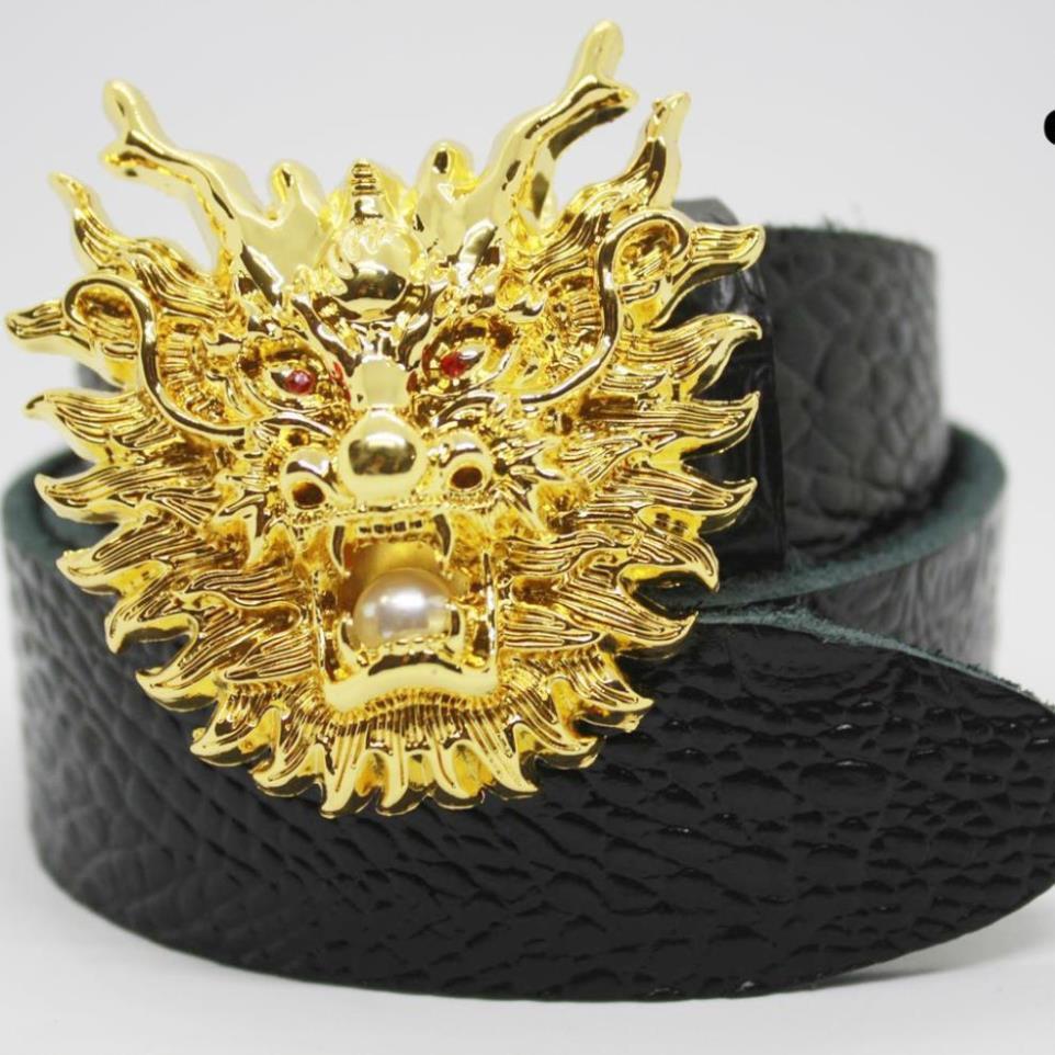 Thắt Lưng Nam Da Bò. Mặt Rồng Phượng