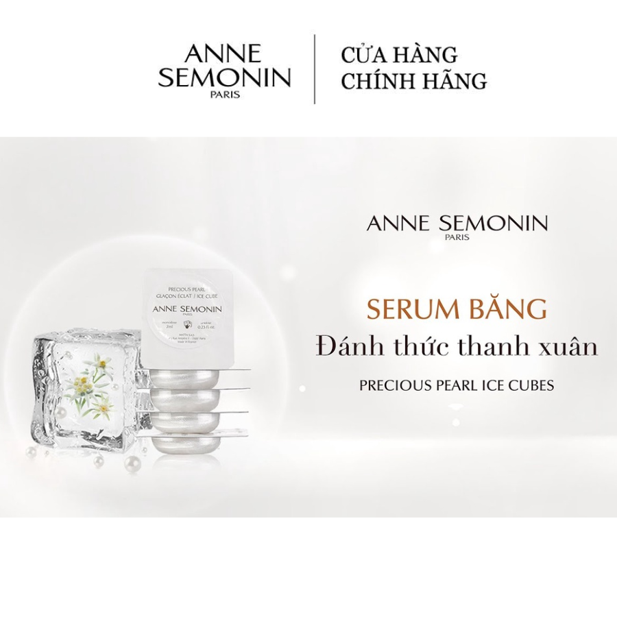 Serum Ngọc Trai Băng Anne Semonin Precious Pearl Ice Cubes 7ml