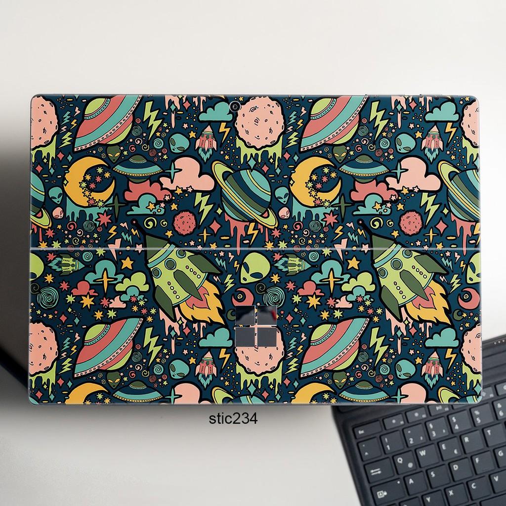 Skin dán hình Hoa văn sticker x38 cho Surface 3 2015; Go, Go 2, Go 3; Pro 2 3 4 5 6 7 8 X