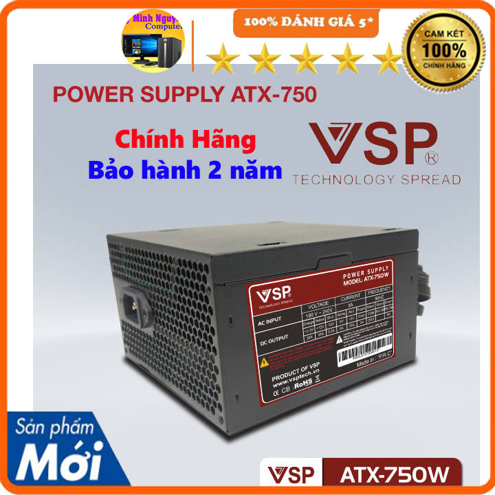 Nguồn máy tính VSP 750w hàng chính hãng