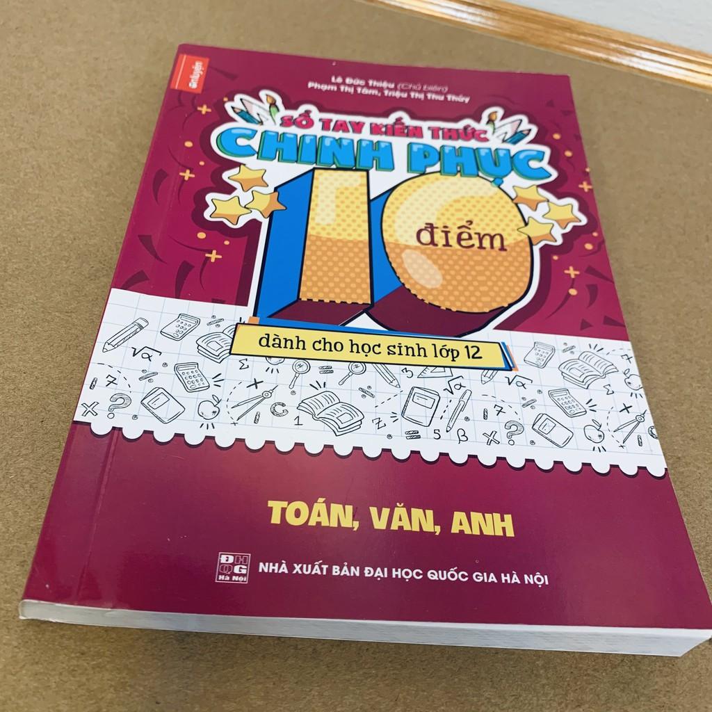 Sách Lớp 12 - Combo Sách cấp tốc 789+ môn Toán + Sổ tay kiến thức Toán Văn Anh chinh phục điểm 10