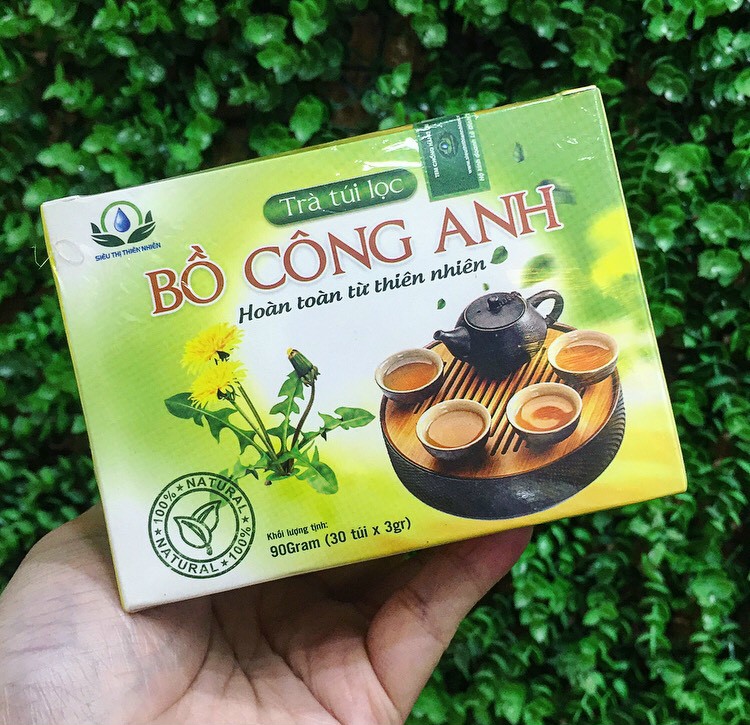 Trà Bồ Công Anh hộp 30 Túi Lọc x 3Gram của Siêu Thị Thiên Nhiên giúp tiêu hóa tốt, lợi tiểu