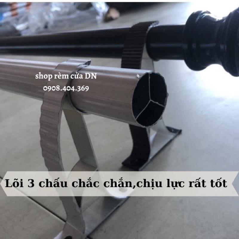 Thanh treo rèm,cây treo rèm cửa sổ,cửa chính làm từ hợp kim nhôm lõi 3 chấu chắc chắn tặng kèm vít và tike