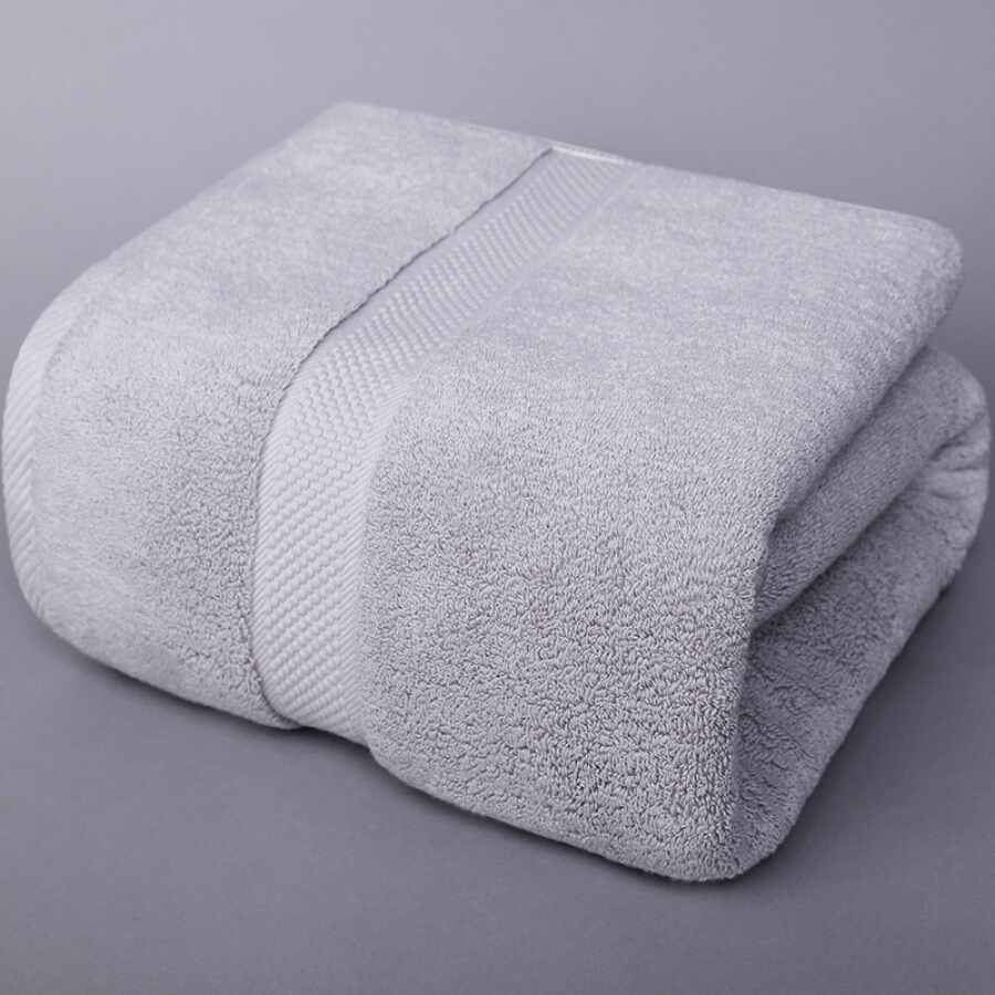 Sanli long-staple cotton A-type thickening and increasing bath towel 800g Five-star hotel men and women with the same paragraph cotton adult bath towel cotton skin-friendly baby baby available 80×160cm light gray
