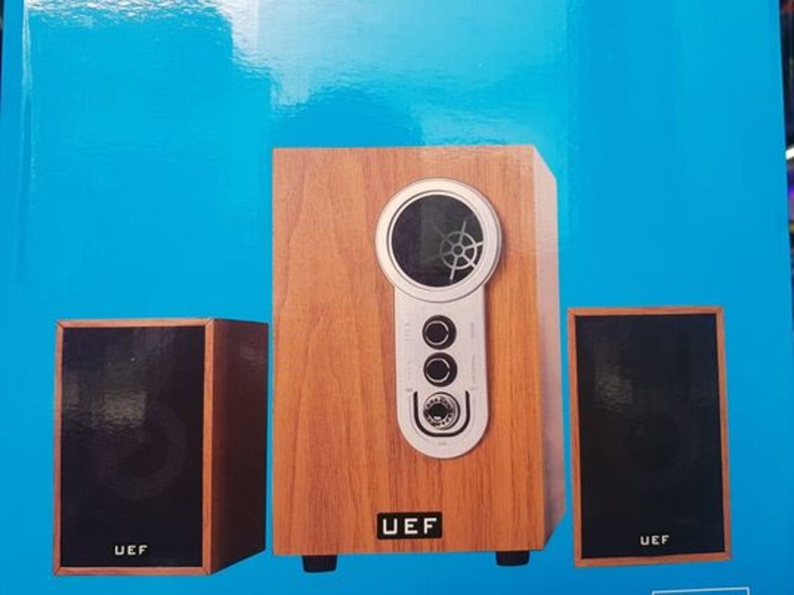 Loa vi tính UEF S-096: Có Bluetooth, Thiết kế vỏ gỗ chắc chắn, Âm thanh Bass Tress chuẩn