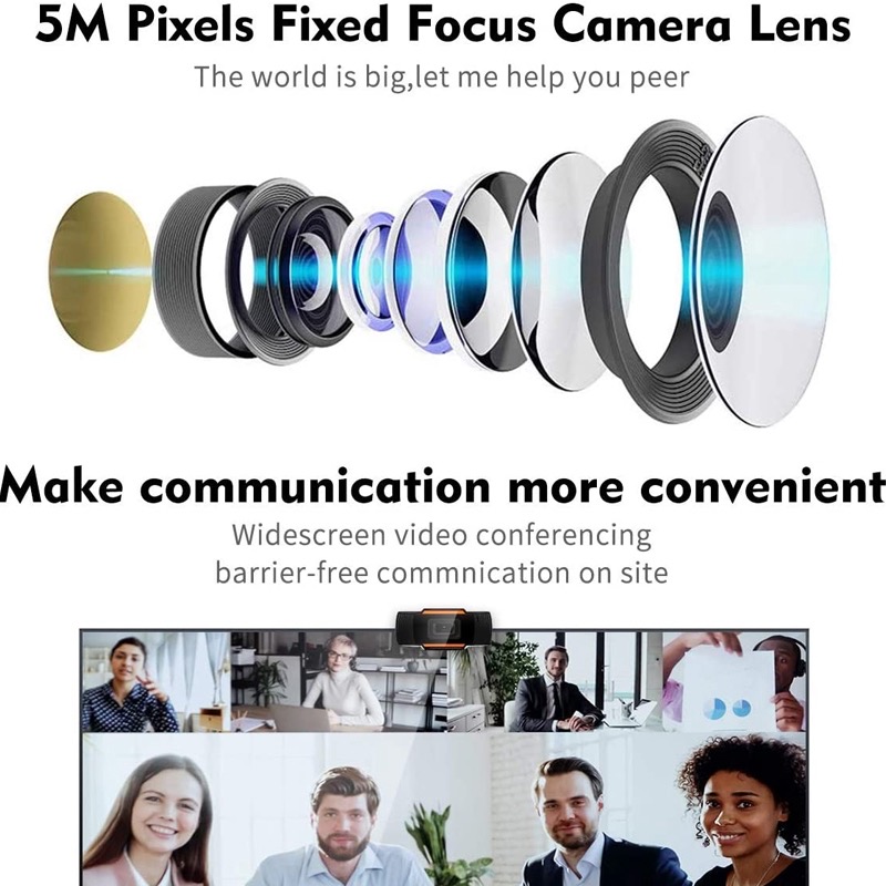 Camera Webcam mã 1080P,Góc Rộng Full HD 1920 * 1080p