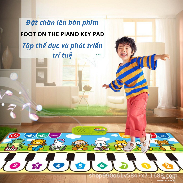 Thảm Đồ Chơi Hình Đàn Piano, Ocgan Phát Nhạc Cho Bé Thỏa Sức Nô Đùa