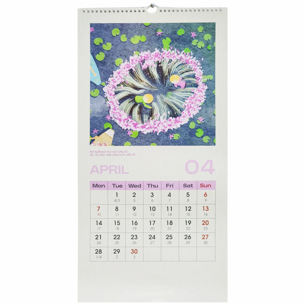 Lịch Treo Tường 2025 - Việt Nam Danh Cảnh - The Sun 2025-XNI (13 Tờ)