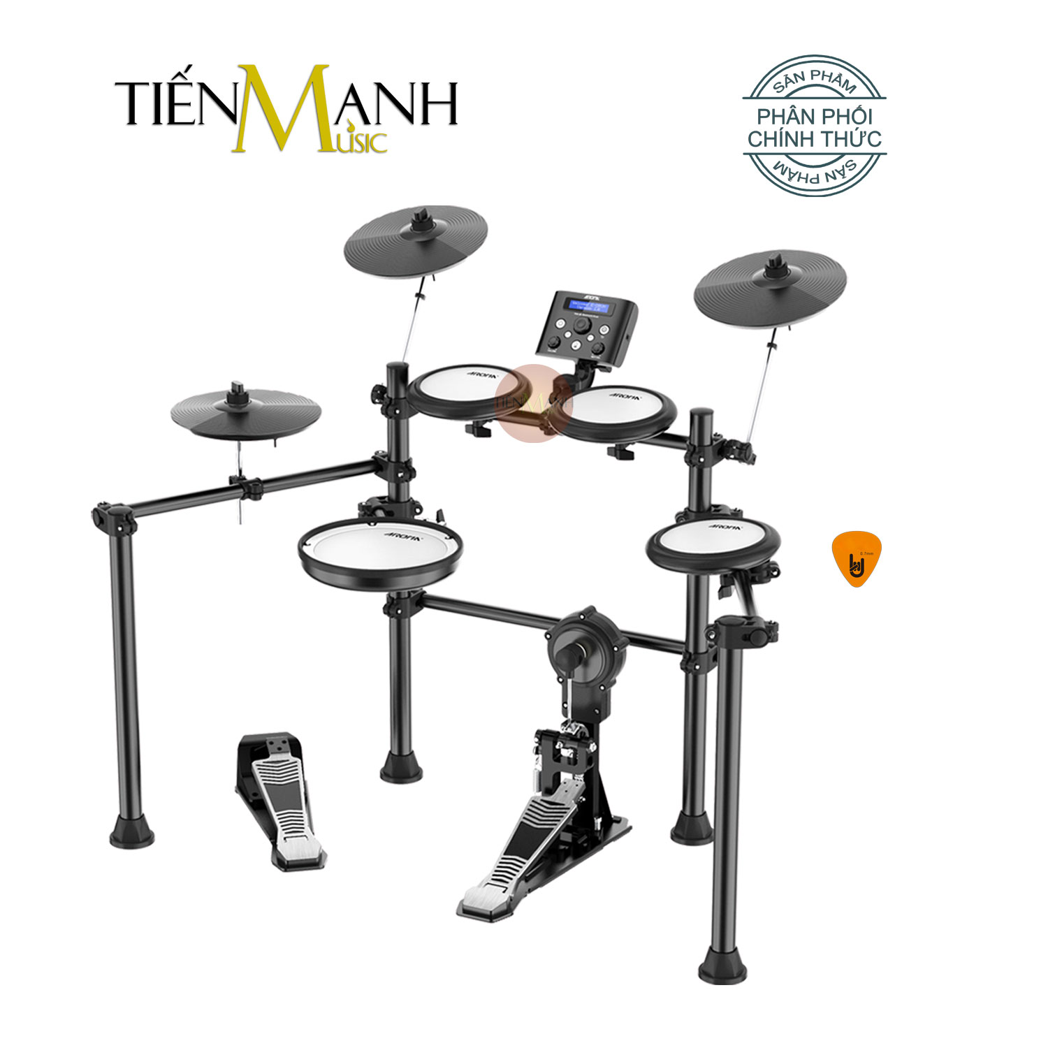 Bộ Trống Điện Tử Aroma TDX-21 Electronic Digital Drum Kit TDX21 TDX 21 Hàng Chính Hãng - Kèm Móng Gẩy DreamMaker