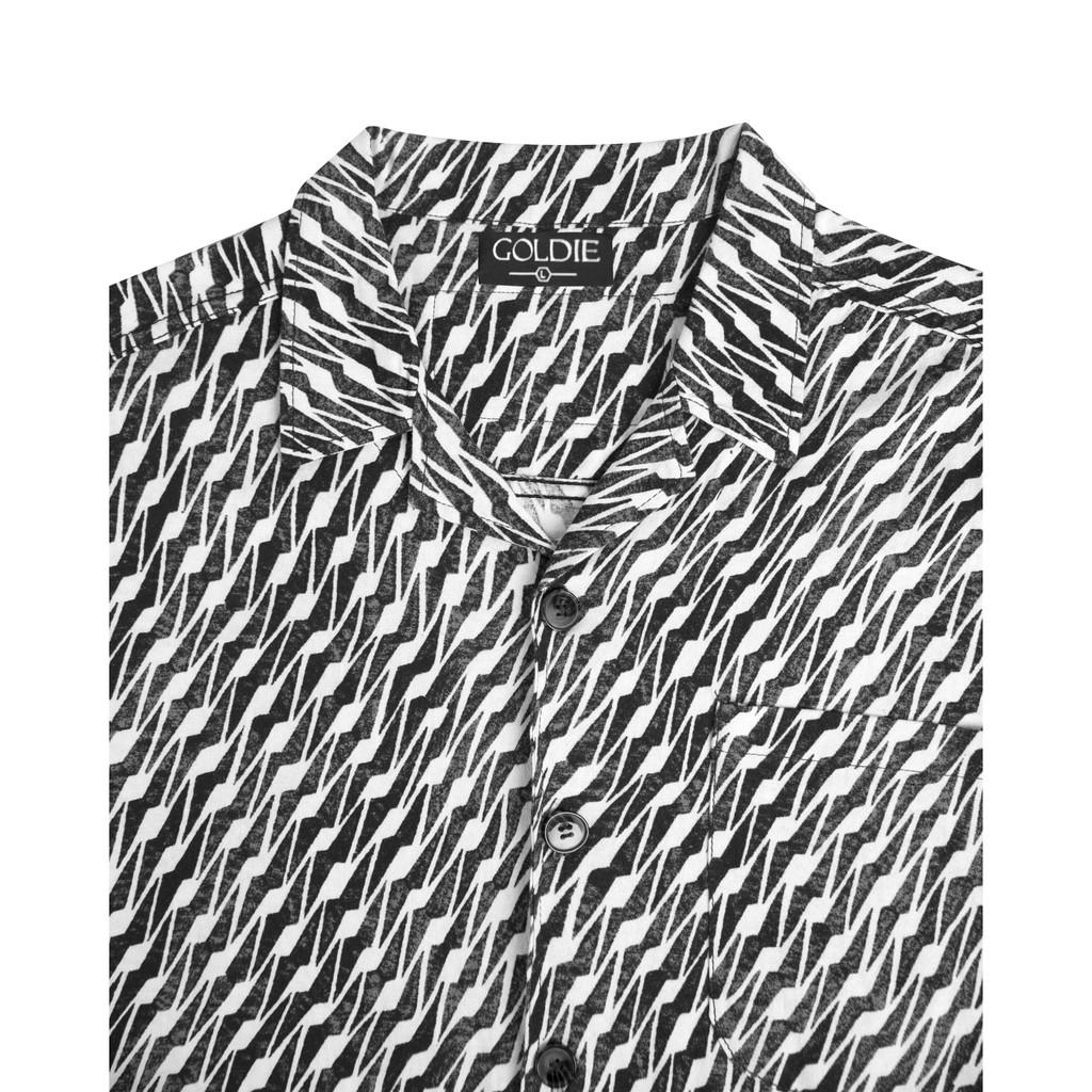 Áo sơmi 'GOLDIE AZTEC CUBAN' chất liệu linen