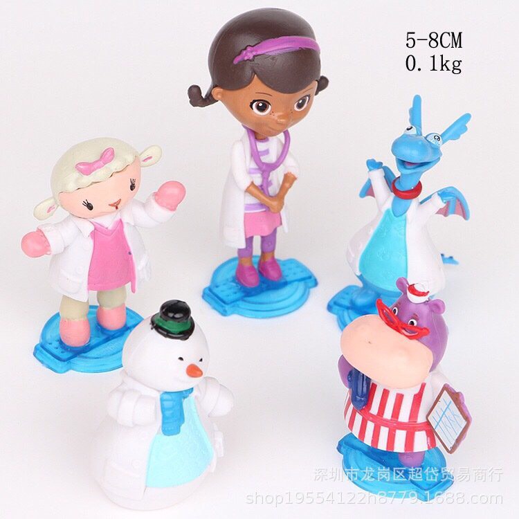 Đồ Chơi Mô Hình 05 Nhân Vật Trong Hoạt Hình Doc McStuffins - Cao 5.5-8.5
