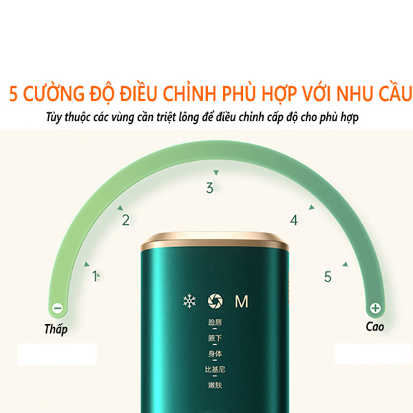 Máy triệt lông cầm tay mini IPL H8 – Trẻ hóa làn da, triệt lông , an toàn hiệu quả cao