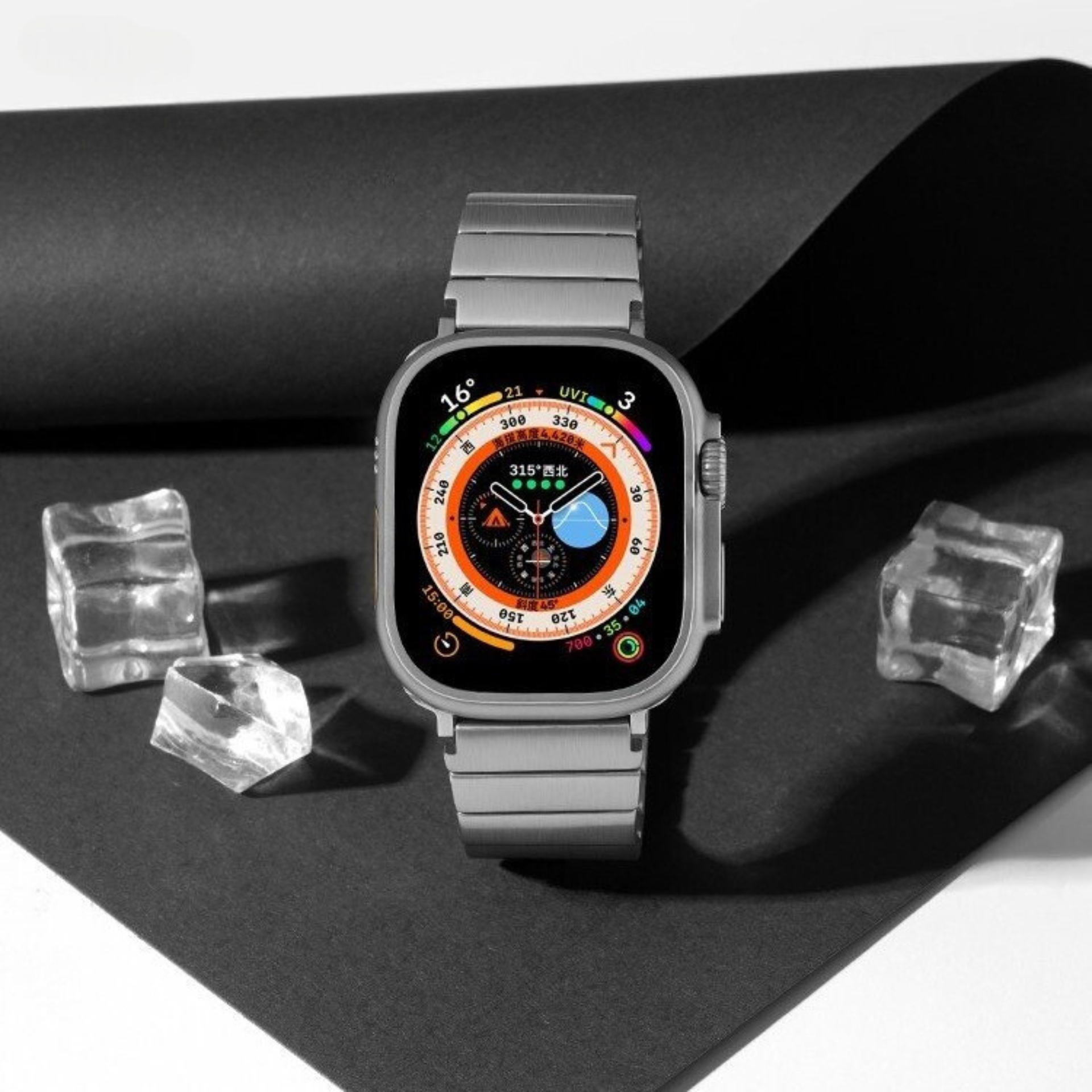 Dây Đeo Kai.N Transformer Titanium Siêu Nhẹ Dành Cho Apple Watch Ultra 49mm/ Apple Watch Series 1-8/SE/SE 2022 Size 42/ 44/ 45mm - Hàng Chính Hãng