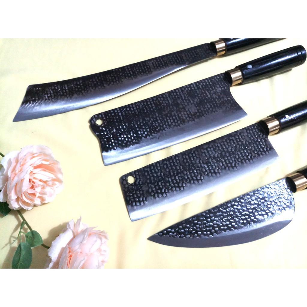DAO BẾP HẬU LỘC - BỘ 4 DAO MÃ MHL6 ĐỘC 6996 topcomshop vn
