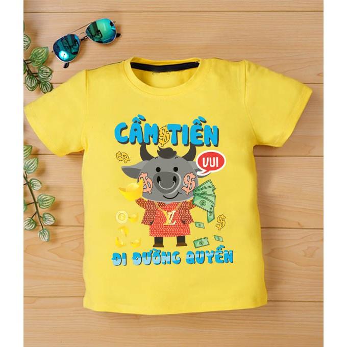 Áo thun TẾT CẦM TIỀN ĐI ĐƯỜNG QUYỀN siêu độc | Áo Phông Tết TÂN SỬU 2021 BB02