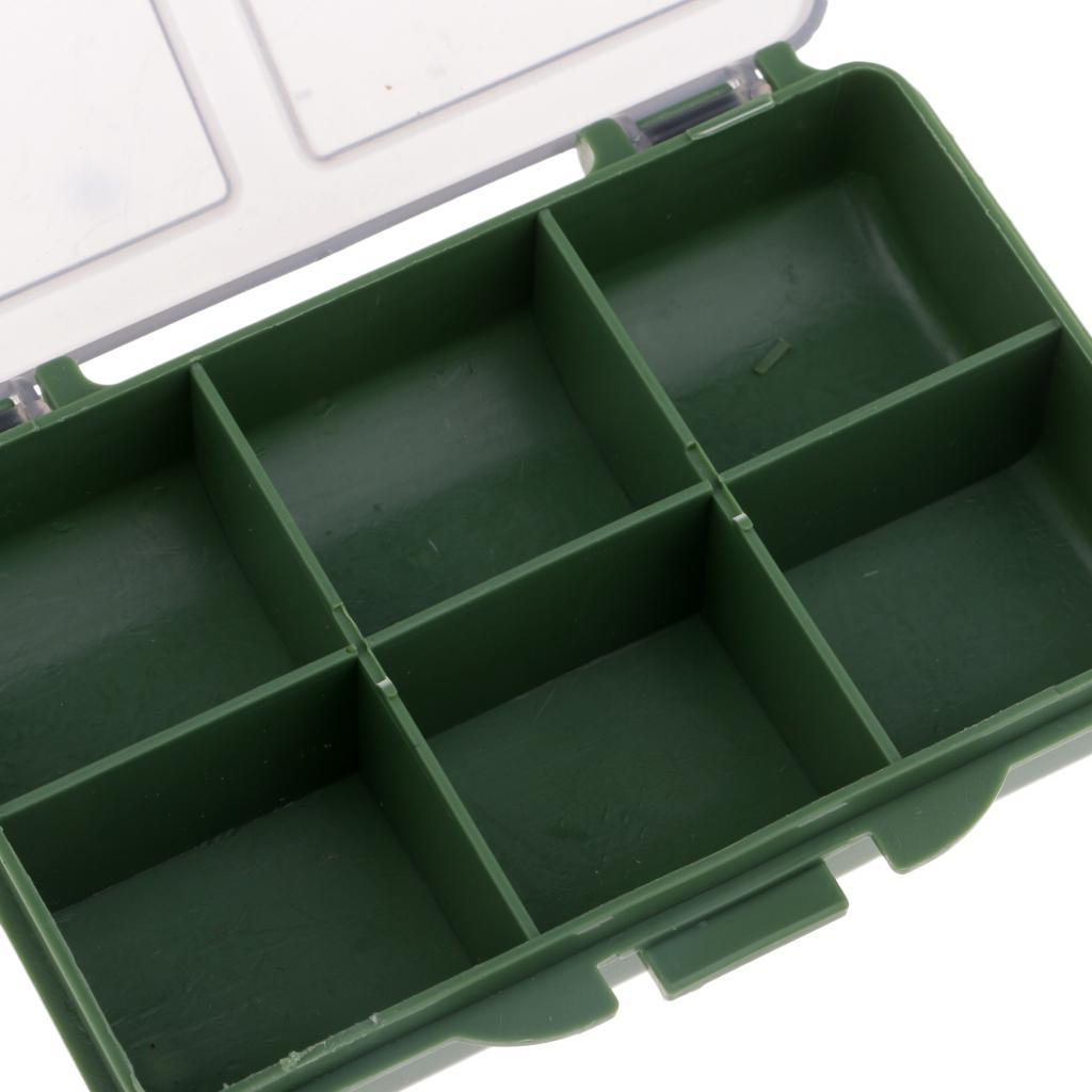2 Pieces Carp Coarse Fishing Tackle Box Bit Complete Box System for Hooks Swivels Beads Spinners Tackle