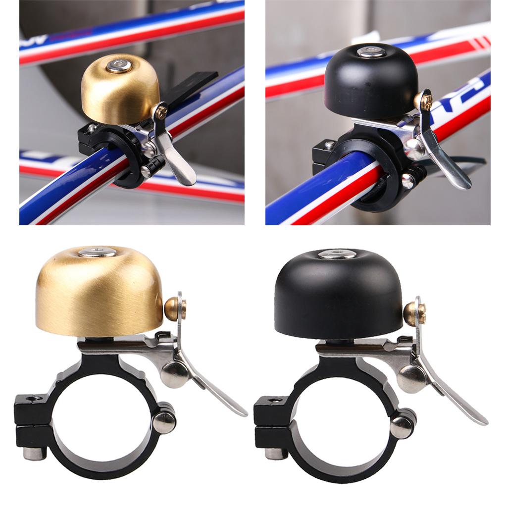 Cycling Handlebar Ring Bell Horn Classical Cooper Hooter Alarm Decor Golden