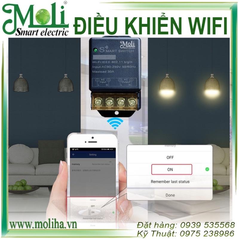 MOLI - ĐIỀU KHIỂN WIFI BẬT TẮT MÁY BƠM - THIẾT BỊ ĐIỆN TỪ XA QUA ĐIỆN THOẠI