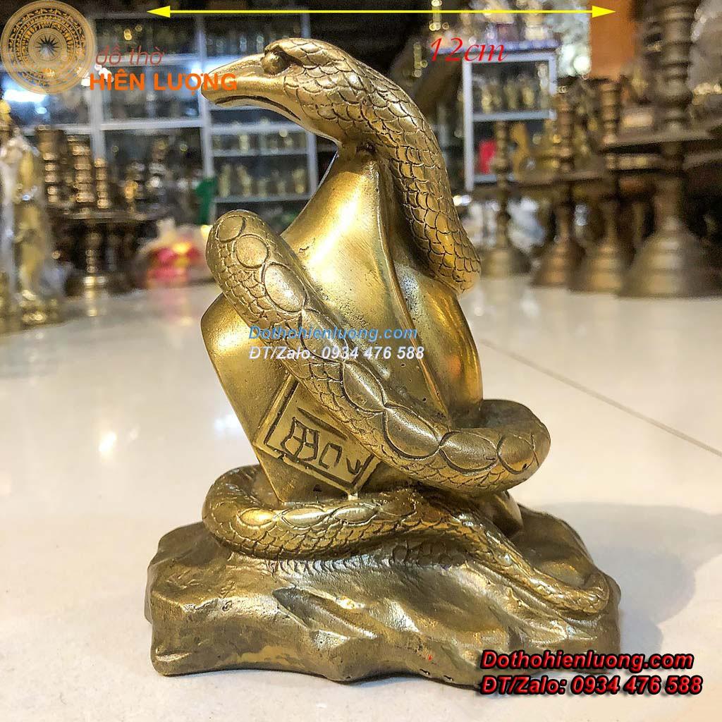 Rắn Cuốn Thỏi Tiền Tài Lộc - Tượng 12 Con Giáp