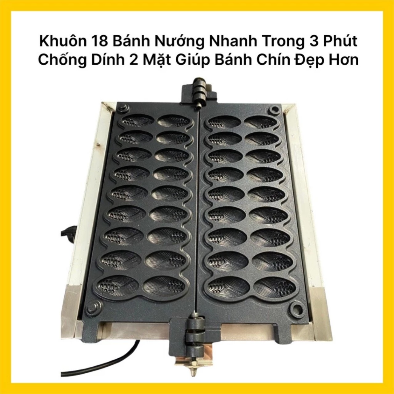 Máy Làm Bánh Hình Bắp Ngô 18 Bánh Tặng Kèm Công Thức. Máy Nướng Bánh Công Nghiệp 36 Khuôn hàng nhập khẩu