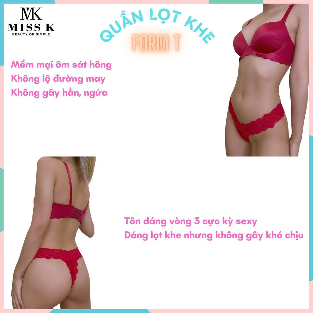 Quần lót ren lọt khe form T Chic Girl thương hiệu Miss K gợi cảm nhiều màu U028