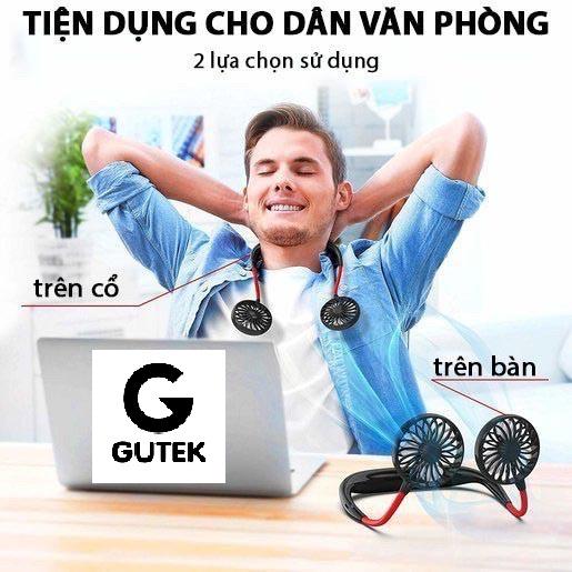 Quạt Tích Điện F5S Cầm Tay Đeo Cổ Mini Nhỏ Gọn Tiện Lợi 3 Tốc Độ Gió Dùng Thể Thao Chạy Bộ, Điều Chỉnh Xoay 180 Độ, Phong Cách Rảnh Tay Sử Dụng Thuận Tiện Hơn, Phù Hợp Mọi Lứa Tuổi, Nhiều Màu Sắc  - Đen - Hàng Chất Lượng