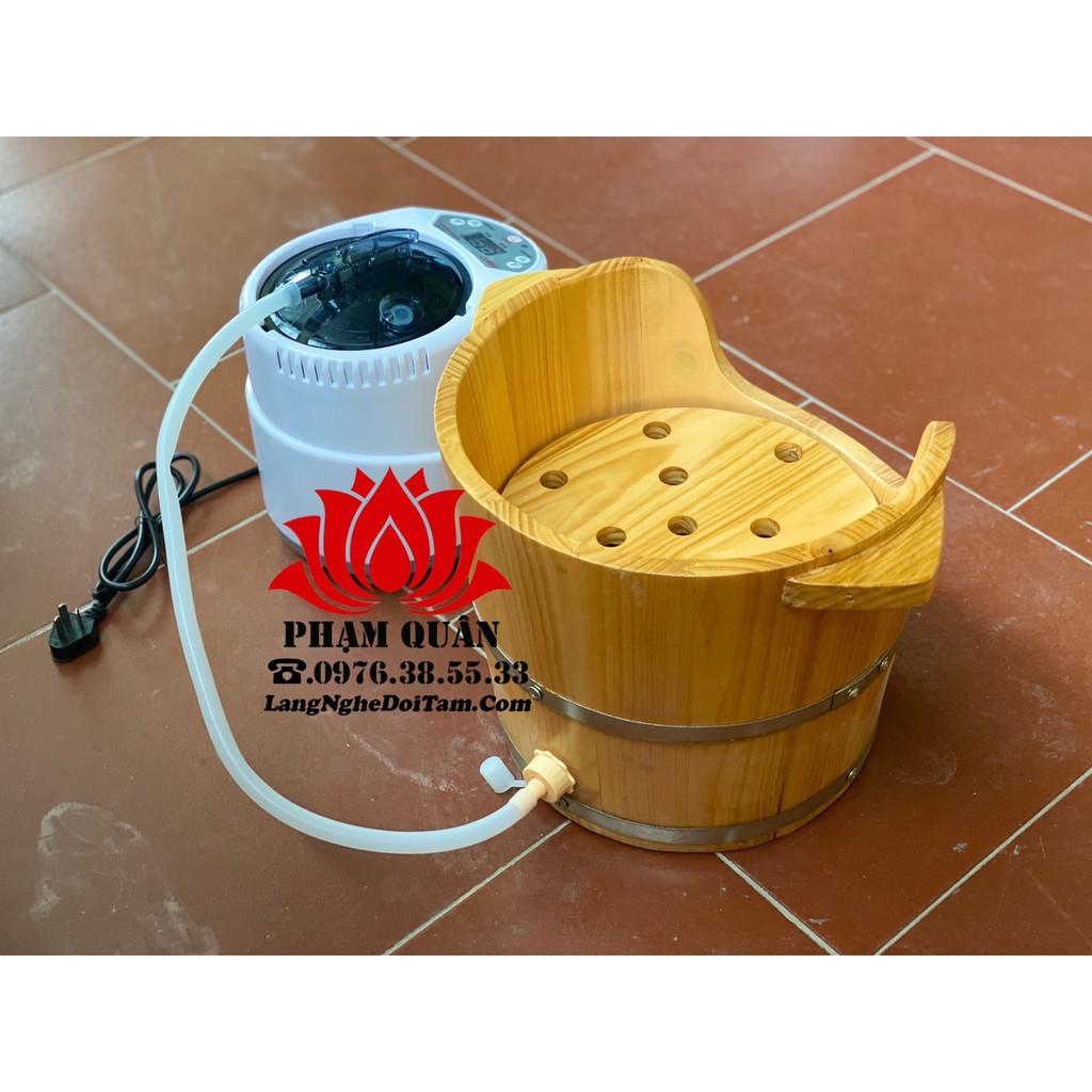 Thùng gỗ xông đầu,gội đầu dưỡng sinh
