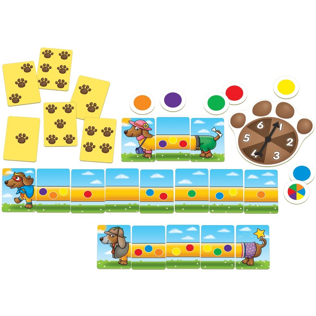 Trò chơi trí tuệ Spotty Sausage Dogs - Orchard Toys giúp trẻ làm quen với toán và nhận biết màu sắc