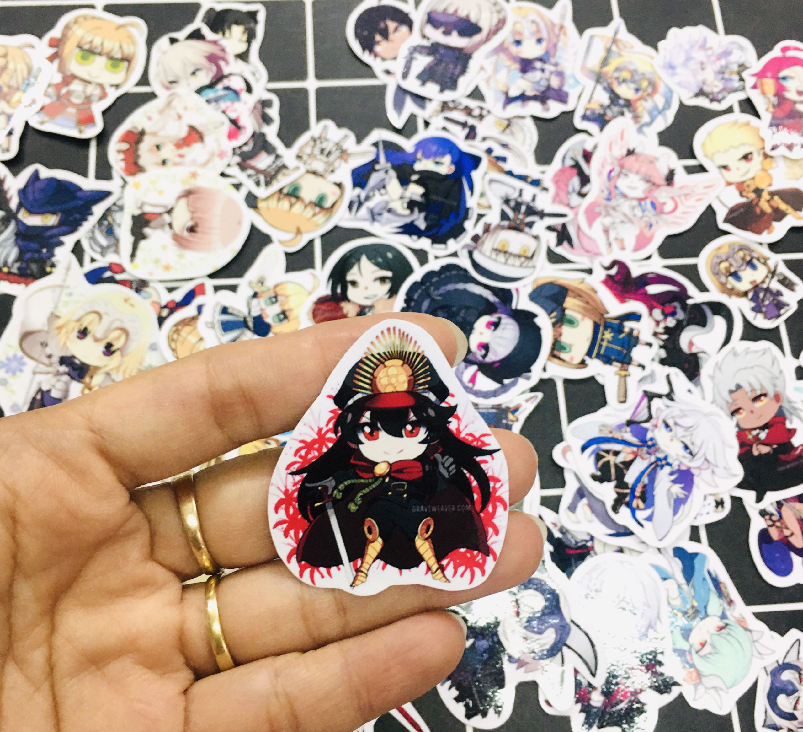 Set 30 Sticker Fate/Grand Order  hình dán có ép lụa