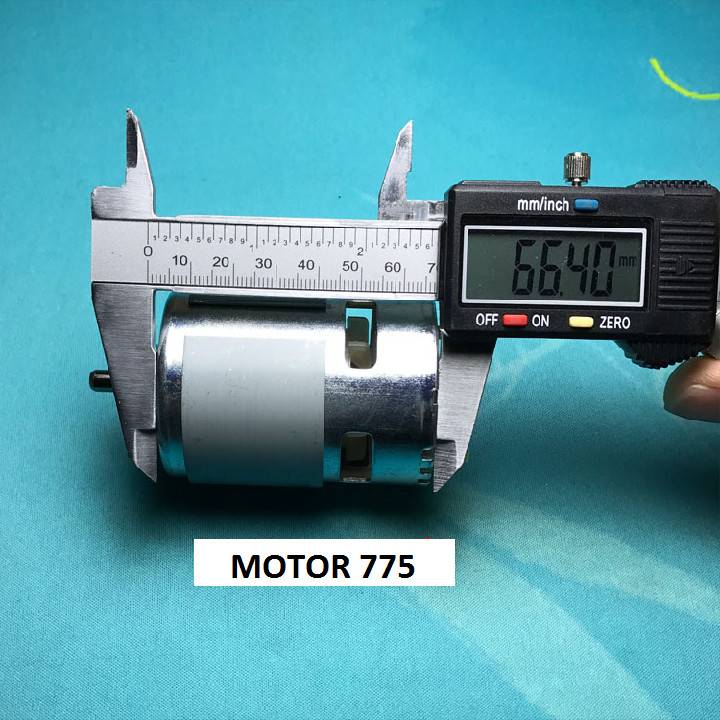 Motor 775 đảm bảo đủ 120W, dây đồng, 12V-14000 vòng/ph, có bạc đạn: Chế máy cưa, máy cắt, máy mài, ô tô, tàu thuyền