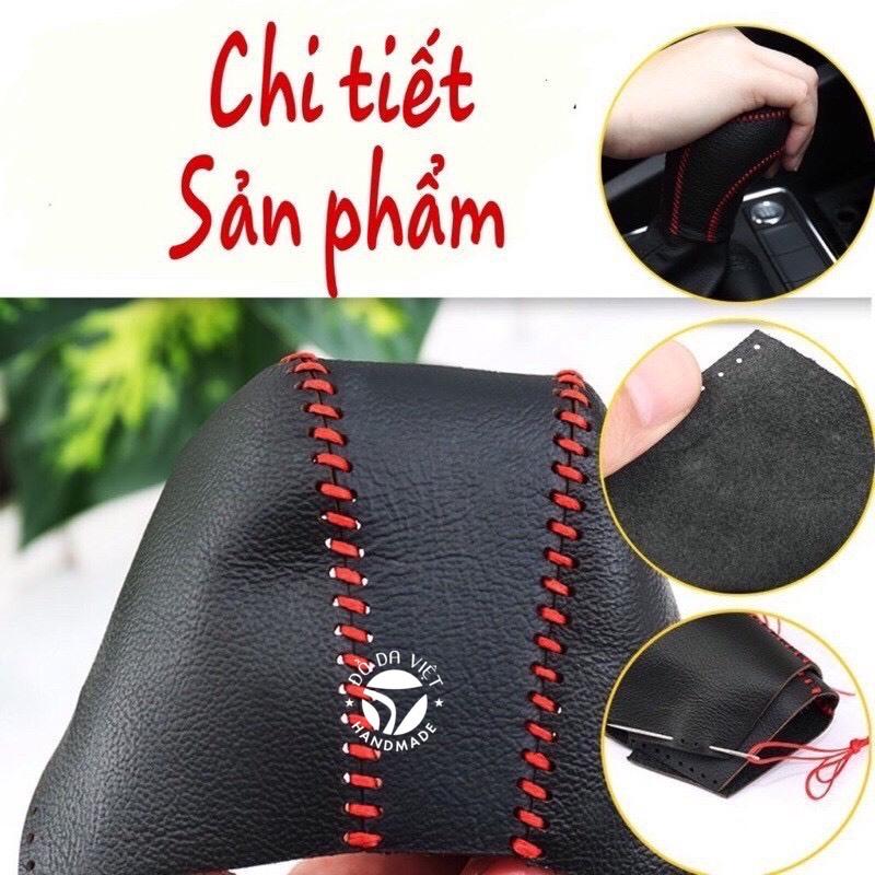 Bọc cần số, phanh tay TOYOTA FORTUNER MT da bò thật 100%, bảo hành 2 năm