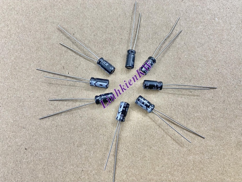 50 cái Tụ Hóa 1uf 50v Mới, Chính gốc.