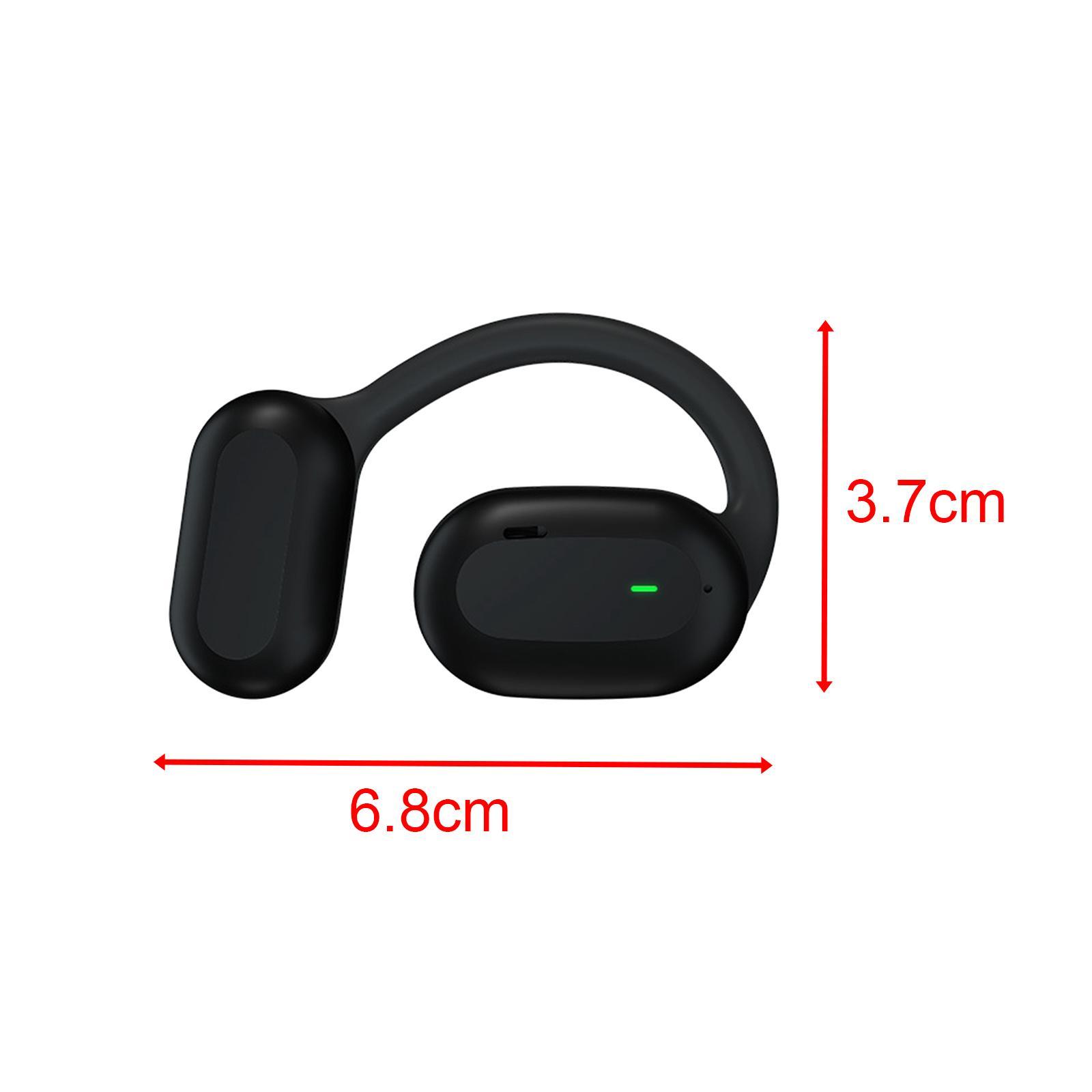Single Ear Headphones Ear Hooks Right Ear Earbuds for Running Office Cycling