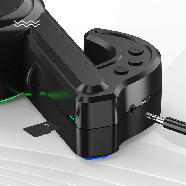 Loa Bluetooth Di Động Nốt Nhạc FT Có Led RGB Nổi Bật Thiết Kế Nhỏ Gọn Hiện Đại Hỗ Trợ Cổng kết nối Thẻ TF, AUX + Tai nghe chụp tai cao cấp