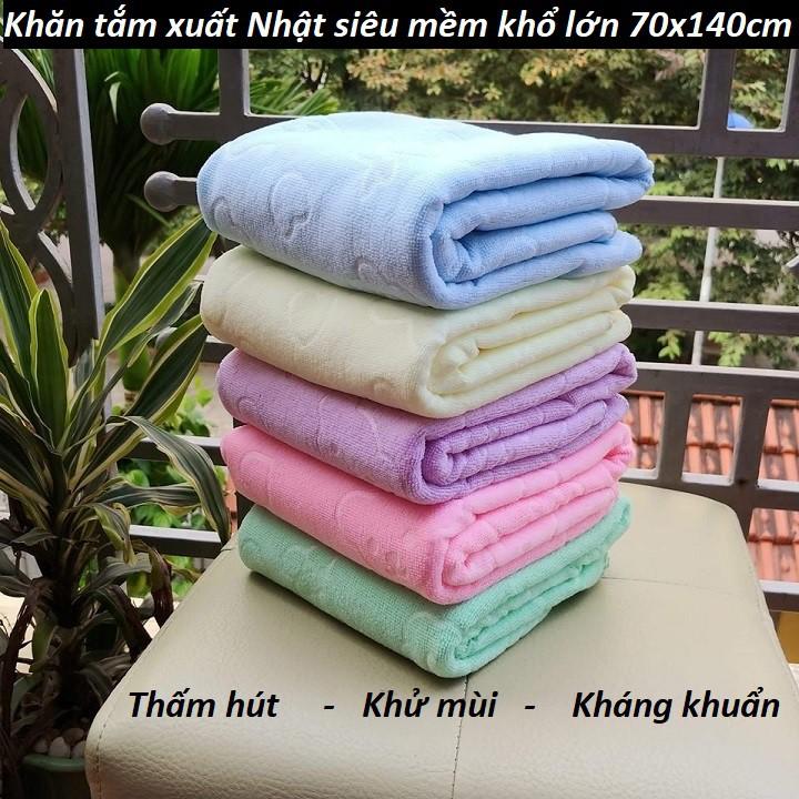 Khăn tắm xuất nhật khổ lớn 70x140cm giá rẻ