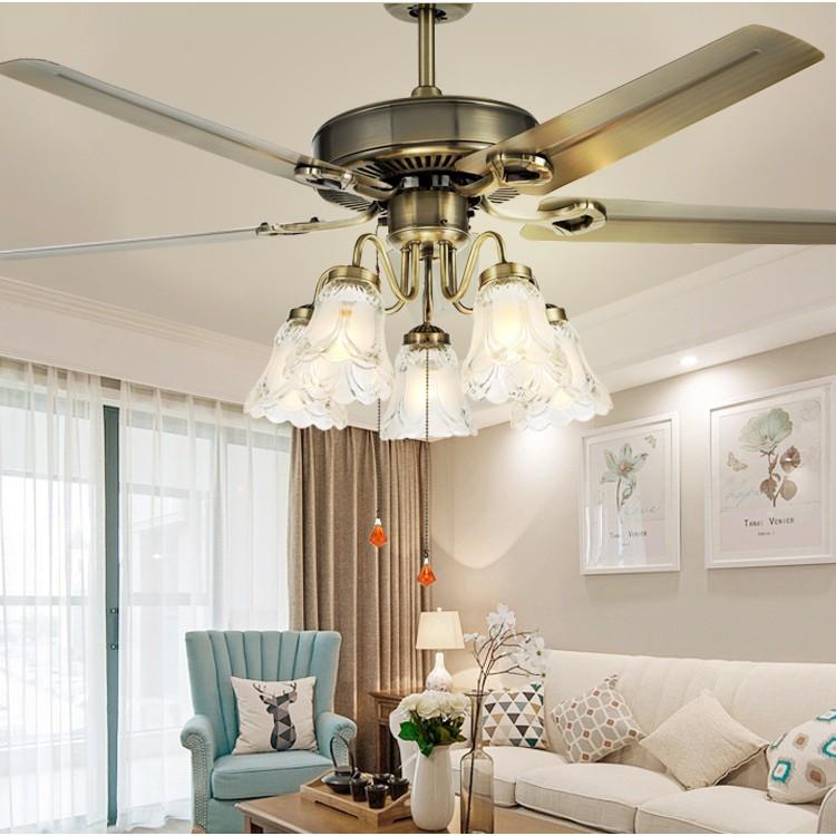Đèn quạt UTIMA trang trí nội thất cổ điển - kèm bóng Led chuyên dụng