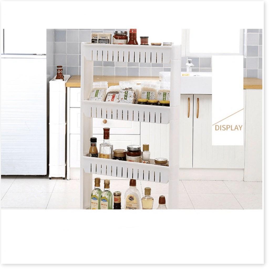 Kệ nhà bếp trượt 3 tầng để gọn đồ Kitchinsherufu