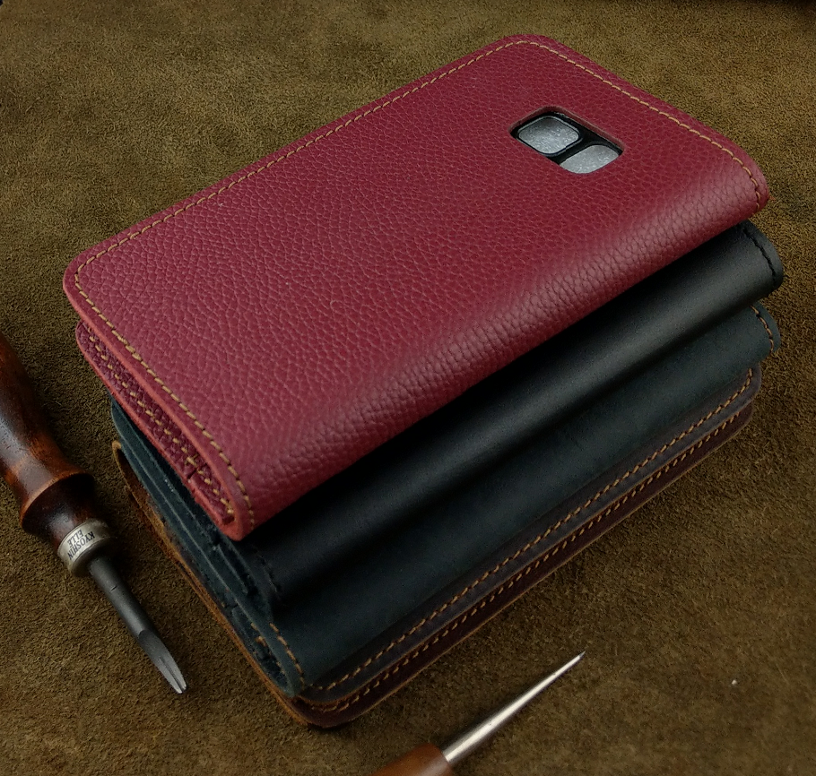 Bao Da cho Samsung Galaxy Note FE  Handmade Da Bò Thật