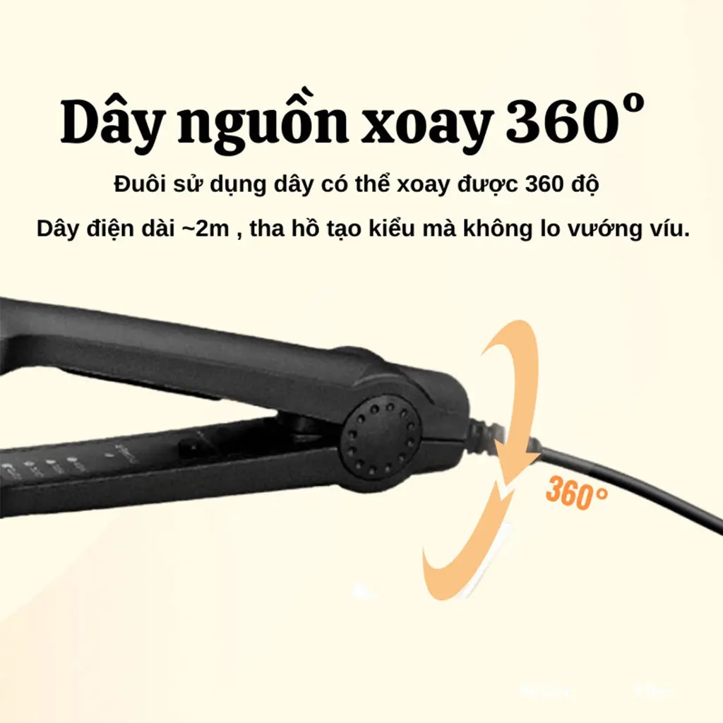 Máy là duỗi thẳng tóc , uốn duỗi tự động, bổ sung Ion, tạo kiểu làm đẹp, là phồng tóc có thể điều chỉnh nhiệt - hàng nhập khẩu