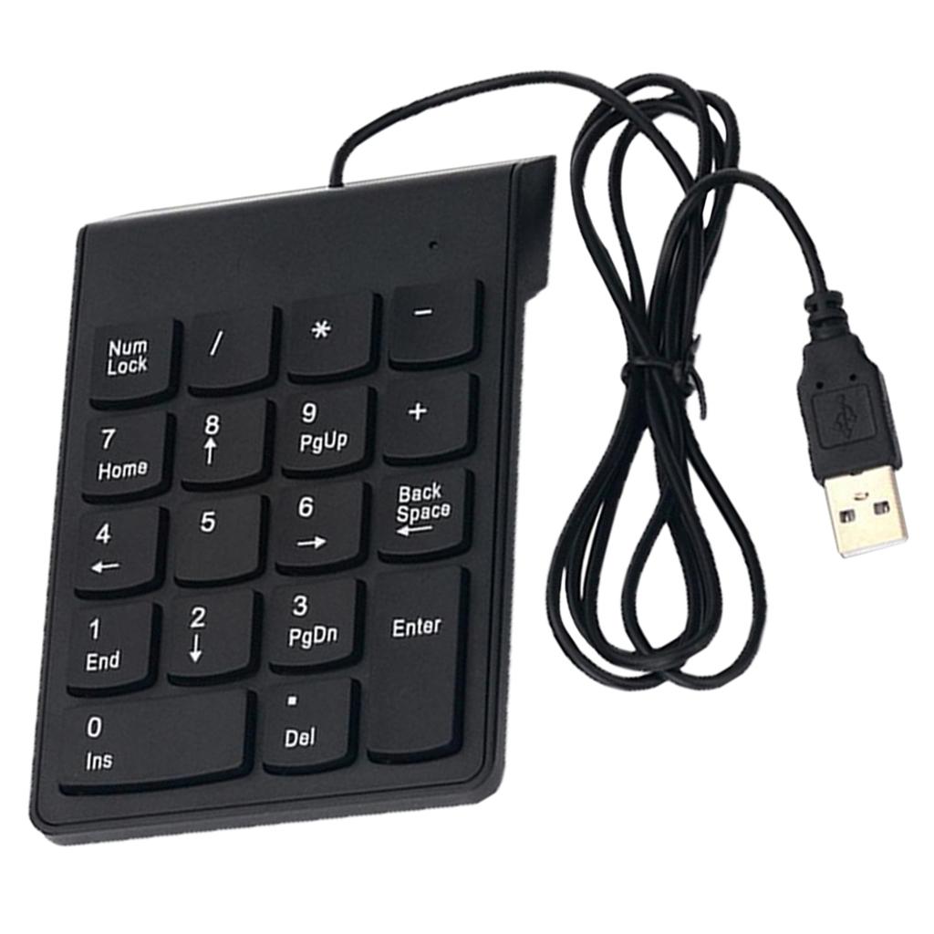 USB 18 Keys Num Pad Numeric Keypad Keyboard for Laptop Notebook