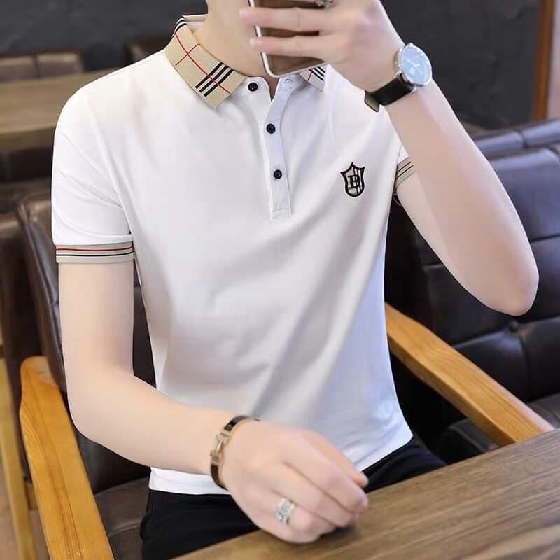 Áo thun nam cổ trụ bẻ tay ngắn 3 màu đẹp - Chất liệu: cotton - Kiểu dáng đơn giản thanh lịch