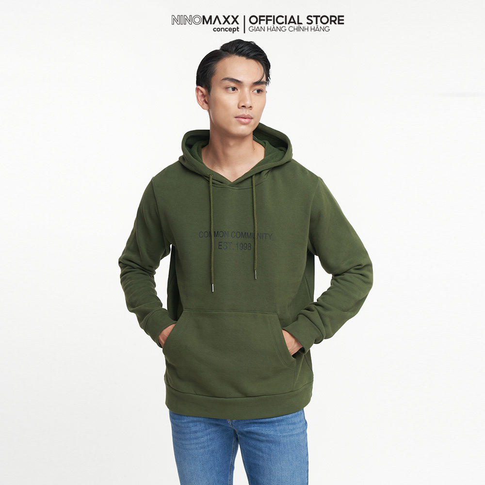 NINOMAXX Áo hoodies Nam cotton tay dài 2210012