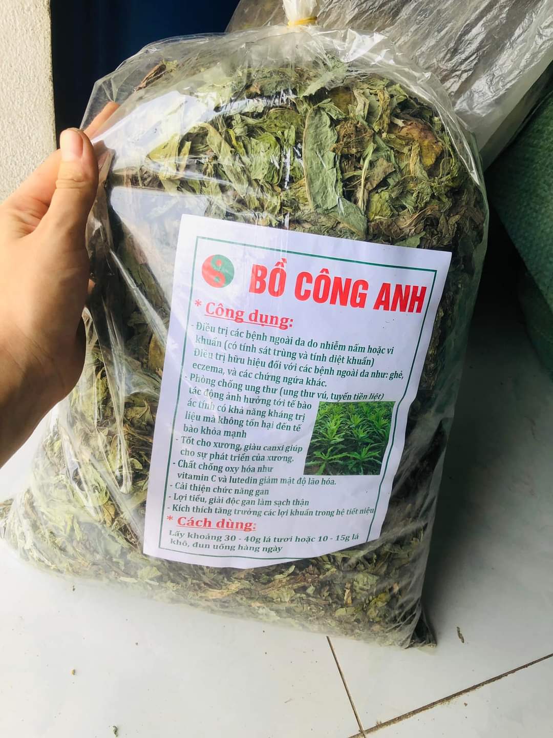 1kg bồ công anh khô