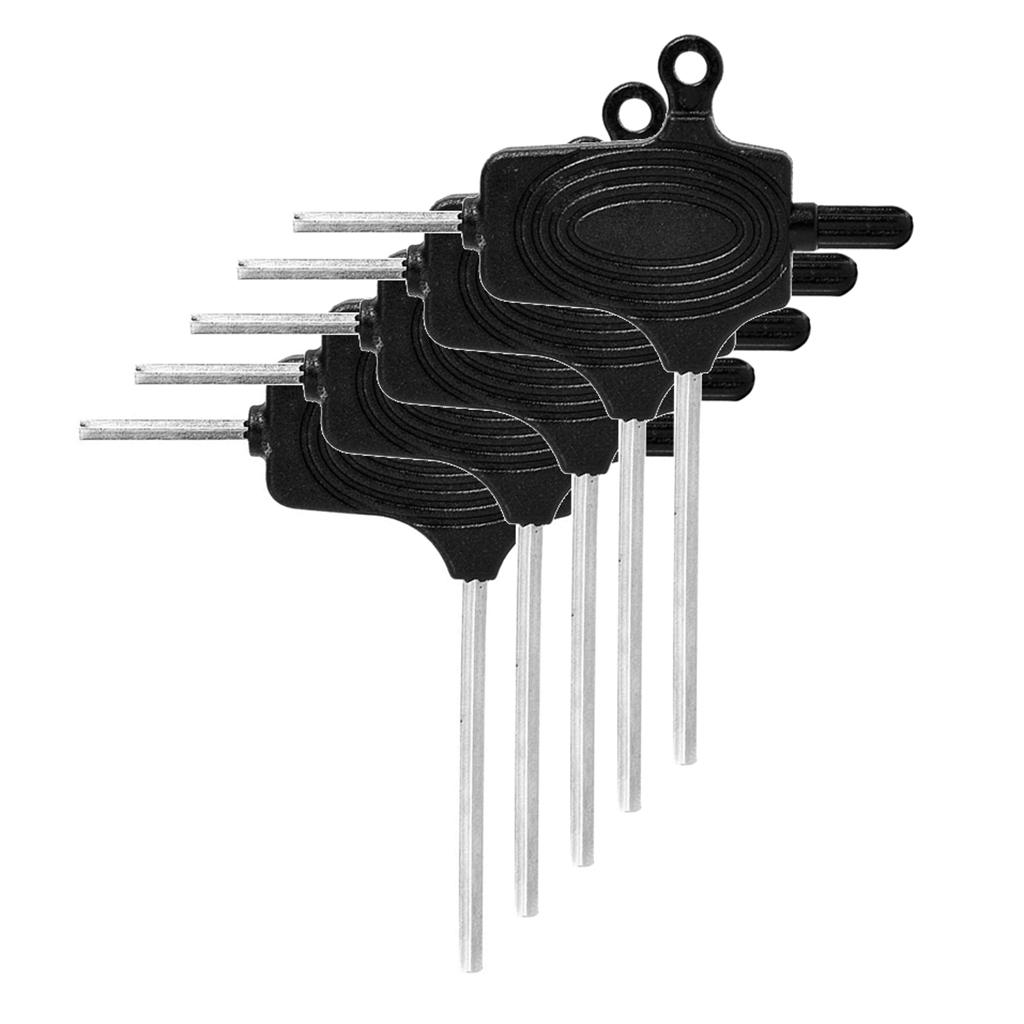 5pcs T-Handle Grip Hex Hexagon Allen Key Screwdriver Driver Wrench Tool Set