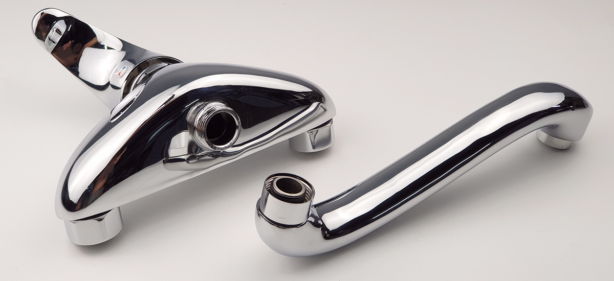 Tên sVòi rửa chén âm tường nóng lạnh Đồng mạ Chrome Eurolife EL-T015AT (Trắng bạc)