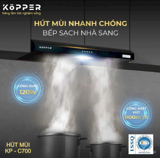 Máy Hút Mùi Cổ Điển Kopper KP – C700 Hàng Chính Hãng